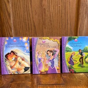 Disney Tangled Rapunzel Storybook Collection - Purple and Pink 3 books total
